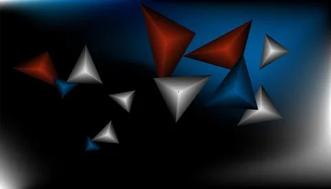 Triangles background. Abstract background from triangular pyramids. Geometr.. Stock Illustration