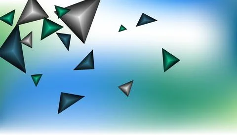 Triangles background. Abstract background from triangular pyramids. Geometr.. Stock Illustration