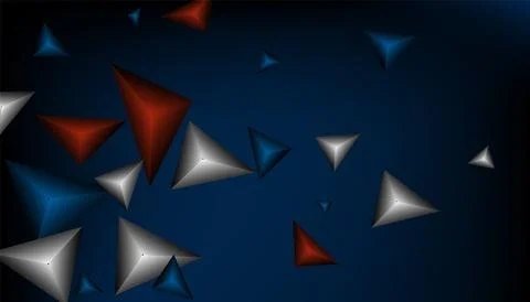 Triangles background. Abstract background from triangular pyramids. Geometr.. Stockillustratie