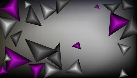 Triangles background. Abstract background from triangular pyramids. Geometr.. Stock Illustration