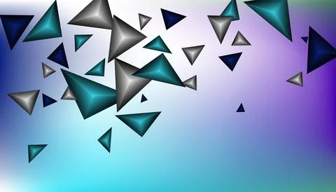 Triangles background. Abstract background from triangular pyramids. Geometr.. Stock Illustration