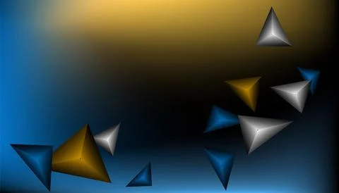 Triangles background. Abstract background from triangular pyramids. Geometr.. Stock Illustration