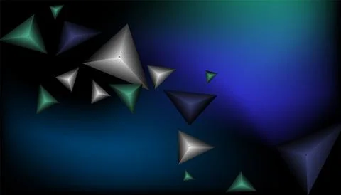 Triangles background. Abstract background from triangular pyramids. Geometr.. Stock Illustration
