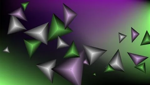 Triangles background. Abstract background from triangular pyramids. Geometr.. Stock Illustration