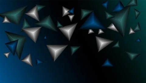 Triangles background. Abstract background from triangular pyramids. Geometr.. Stock Illustration