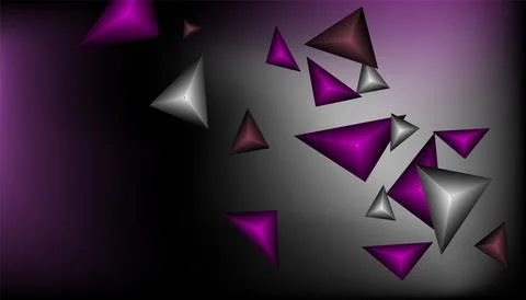 Triangles background. Abstract background from triangular pyramids. Geometr.. Stock Illustration