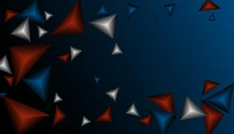 Triangles background. Abstract background from triangular pyramids. Geometr.. Stockillustratie