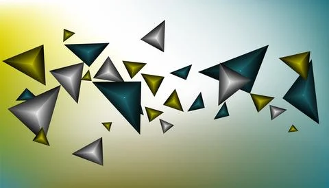 Triangles background. Abstract background from triangular pyramids. Geometr.. Stock Illustration