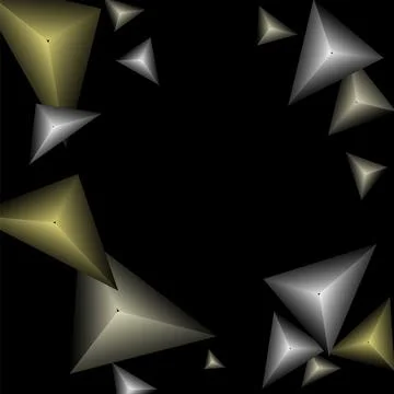 Triangles background. Abstract background from triangular pyramids. Geometr.. Stock Illustration