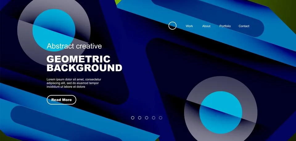 Triangles, circles and lines minimal background. Business or technology design イラスト素材