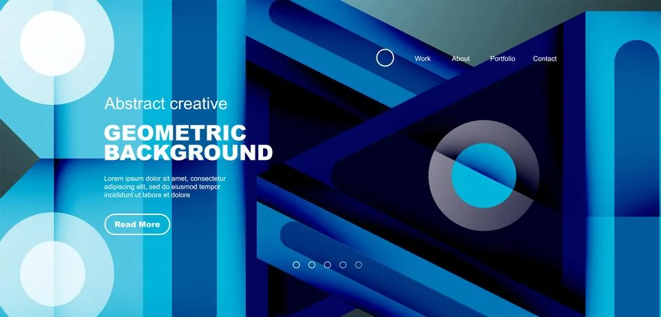Triangles, circles and lines minimal background. Business or technology design 스톡 일러스트