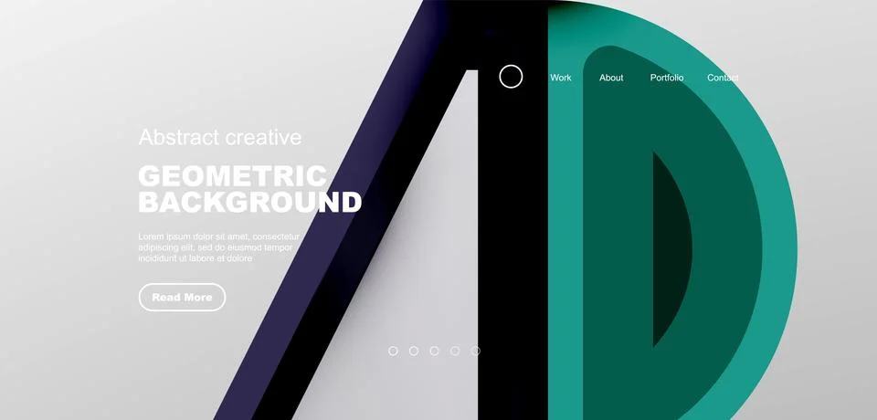 Triangles, circles and lines minimal background. Business or technology design イラスト素材