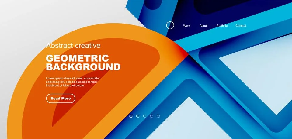 Triangles, circles and lines minimal background. Business or technology design 스톡 일러스트