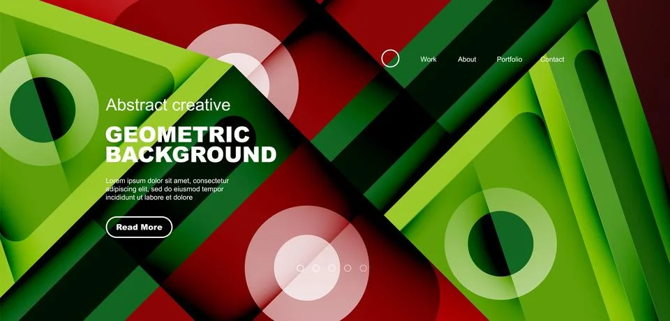 Triangles, circles and lines minimal background. Business or technology design イラスト素材