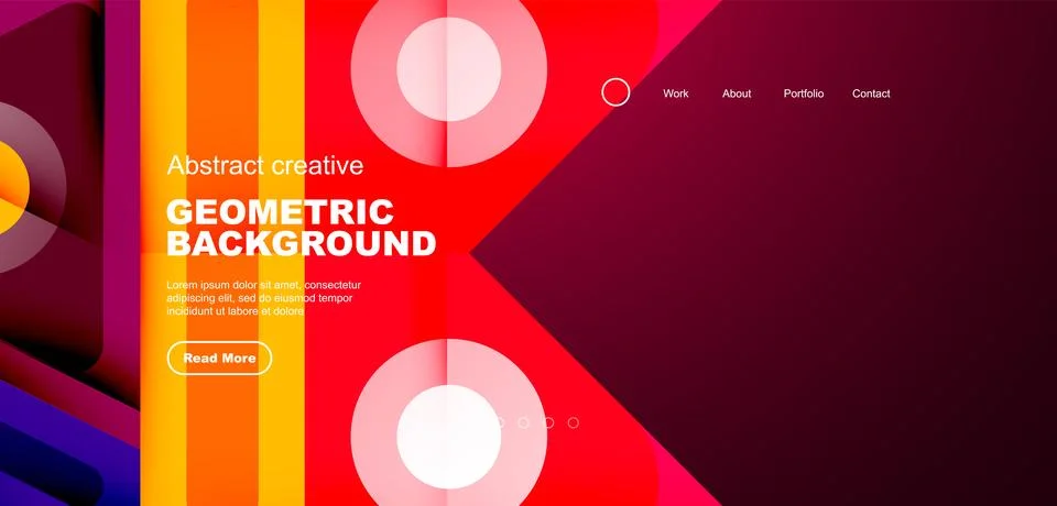 Triangles, circles and lines minimal background. Business or technology design 스톡 일러스트