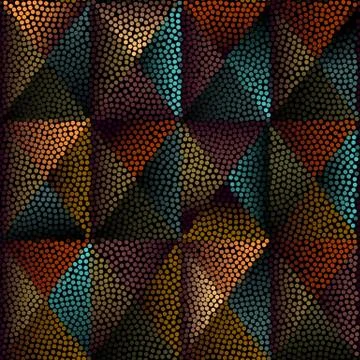 Triangles from circles 스톡 일러스트