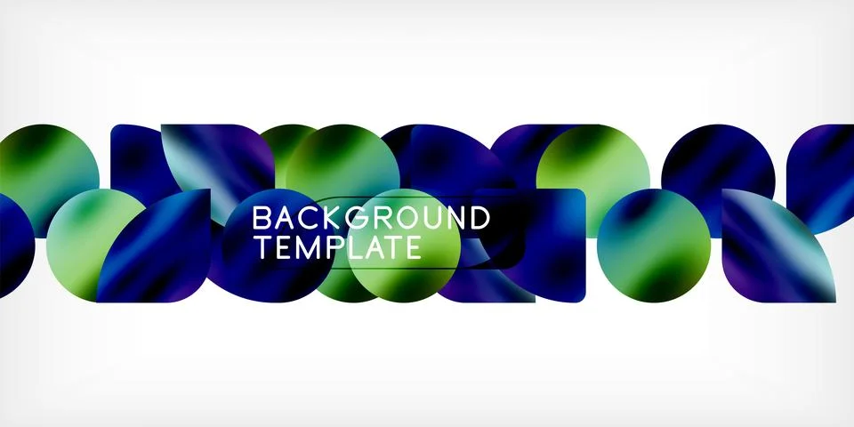 Triangles, circles, petals geometric shapes illustration Stock Illustration