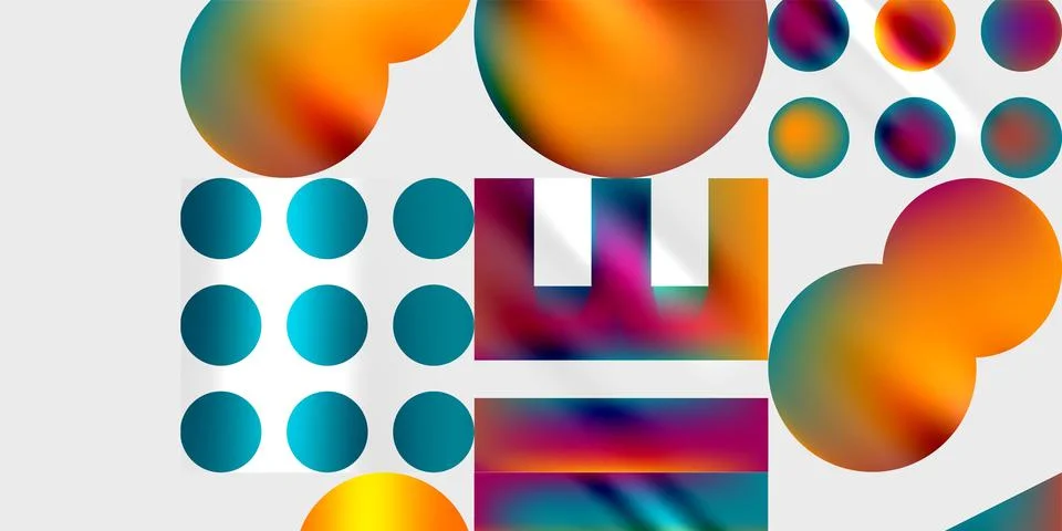 Triangles, circles, squares, rectangles design. Vector Illustration For Stock Illustration