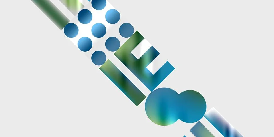 Triangles, circles, squares, rectangles design. Vector Illustration For Stock Illustration
