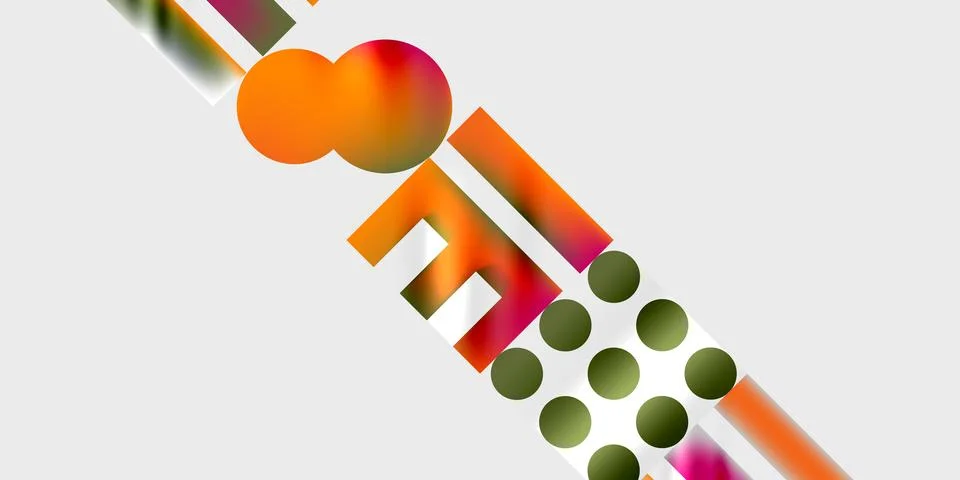 Triangles, circles, squares, rectangles design. Vector Illustration For Illustrazione stock