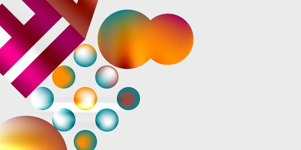 Triangles, circles, squares, rectangles design. Vector Illustration For Stock Illustration