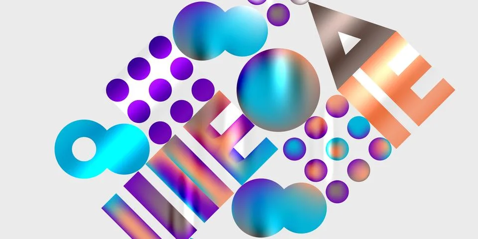 Triangles, circles, squares, rectangles design. Vector Illustration For Stock Illustration