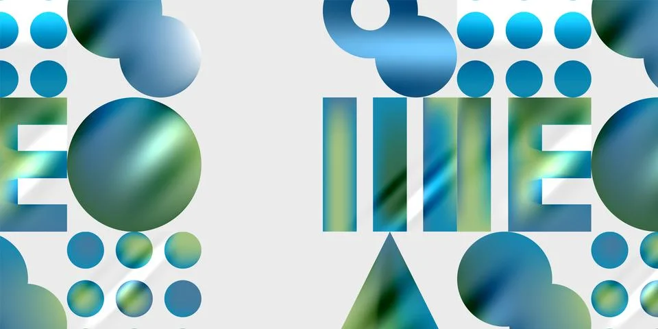 Triangles, circles, squares, rectangles design. Vector Illustration For Stock Illustration