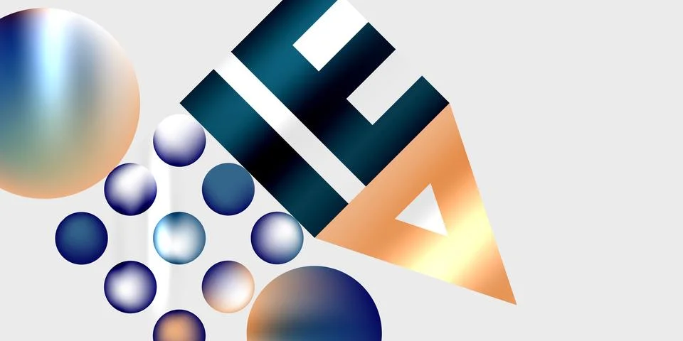 Triangles, circles, squares, rectangles design. Vector Illustration For Stock Illustration