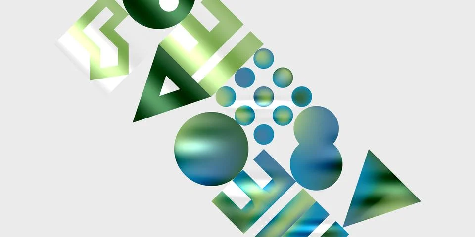 Triangles, circles, squares, rectangles design. Vector Illustration For Stock Illustration