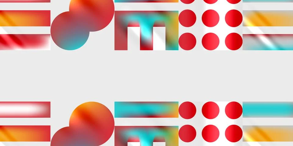 Triangles, circles, squares, rectangles design. Vector Illustration For Stock Illustration