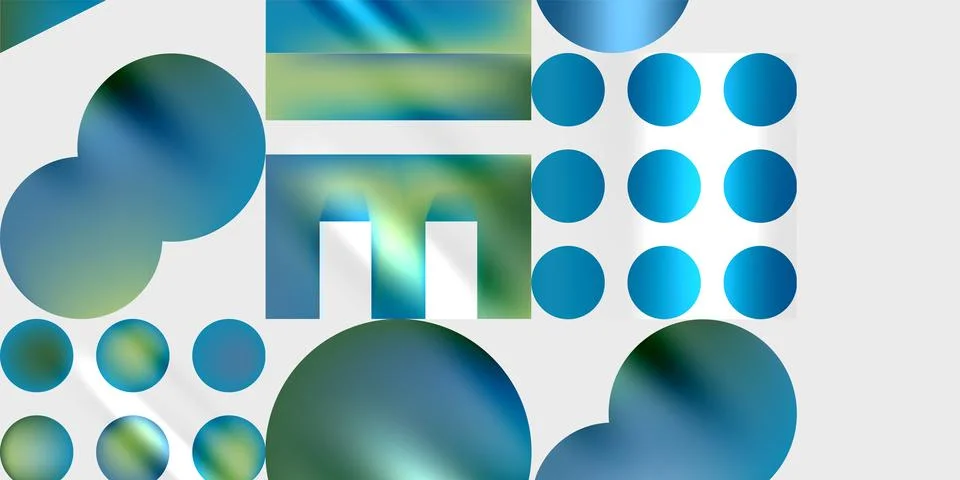 Triangles, circles, squares, rectangles design. Vector Illustration For Stock Illustration