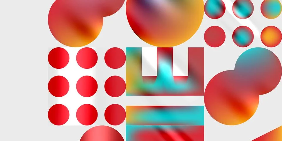 Triangles, circles, squares, rectangles design. Vector Illustration For Stock Illustration