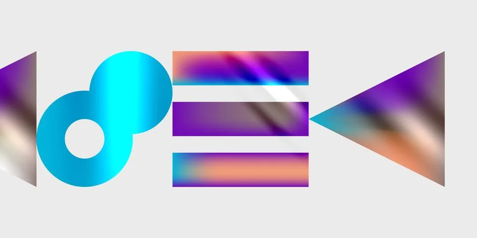 Triangles, circles, squares, rectangles design. Vector Illustration For Stock Illustration