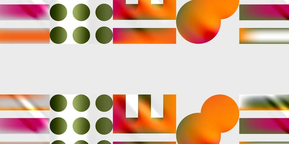 Triangles, circles, squares, rectangles design. Vector Illustration For Stock Illustration