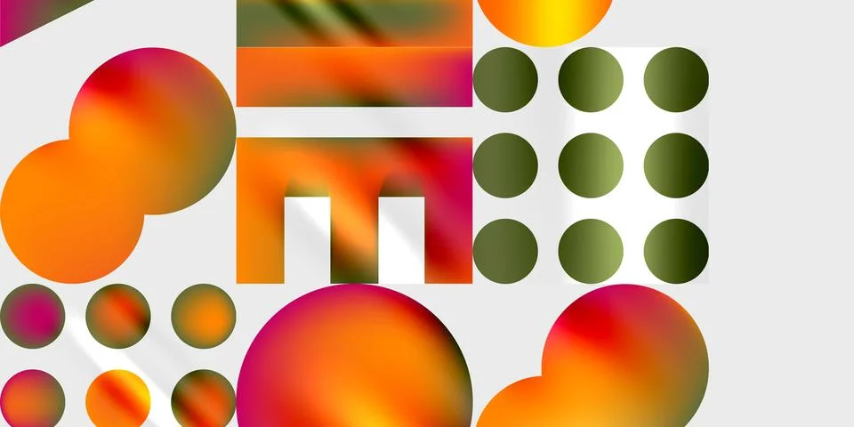 Triangles, circles, squares, rectangles design. Vector Illustration For Stock Illustration