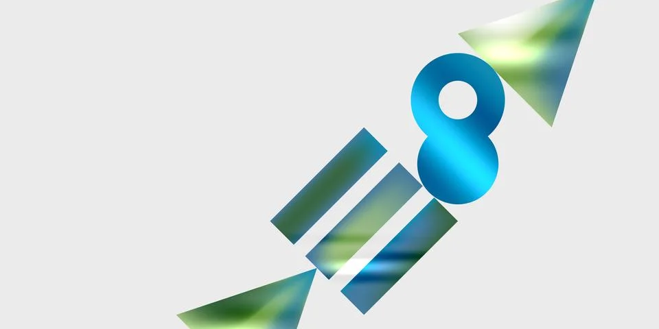 Triangles, circles, squares, rectangles design. Vector Illustration For Wal.. Stock Illustration