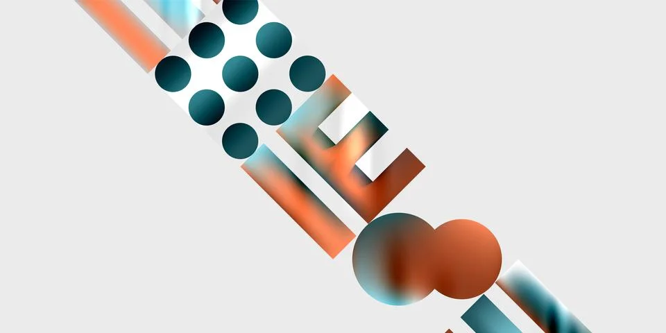 Triangles, circles, squares, rectangles design. Vector Illustration For Stock Illustration