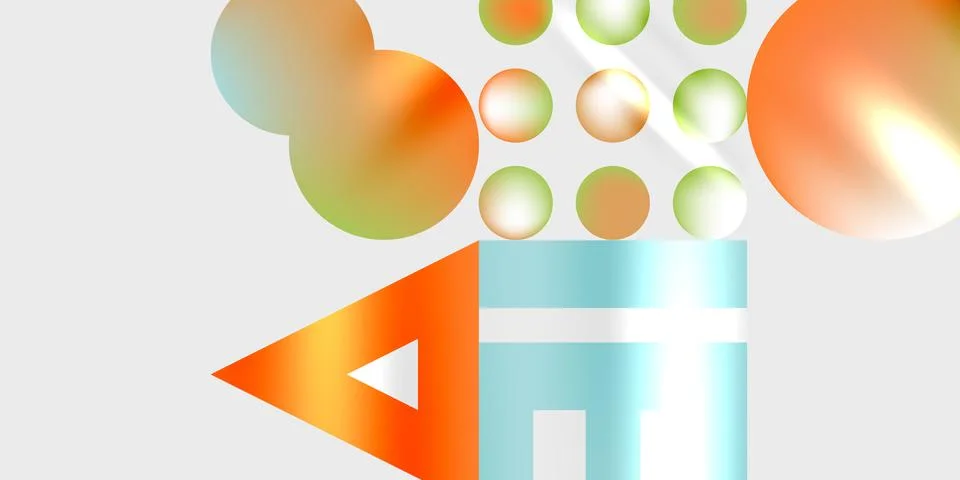 Triangles, circles, squares, rectangles design. Vector Illustration For Stock Illustration