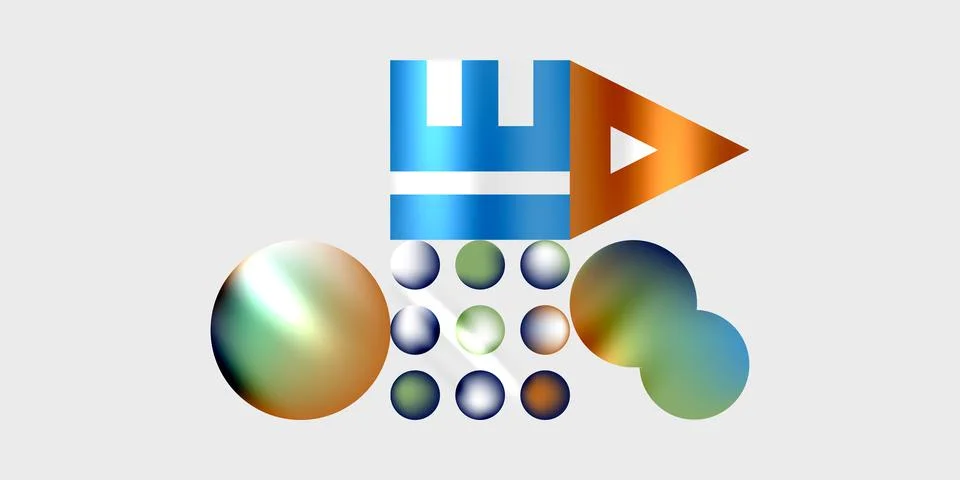 Triangles, circles, squares, rectangles design. Vector Illustration For Stock Illustration
