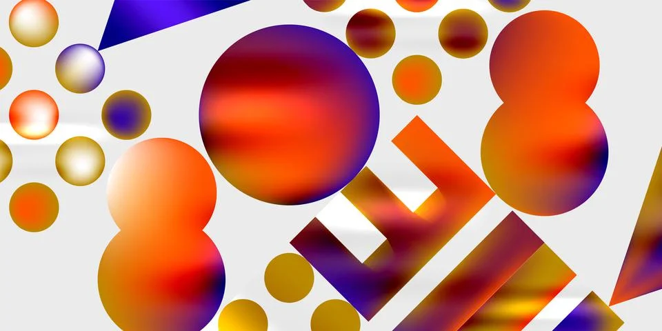 Triangles, circles, squares, rectangles design. Vector Illustration For Stock Illustration