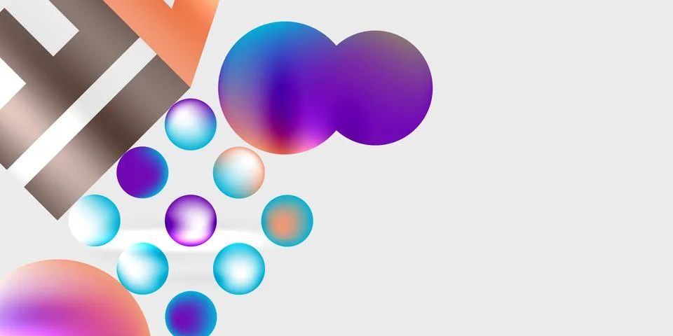 Triangles, circles, squares, rectangles design. Vector Illustration For Illustrazione stock