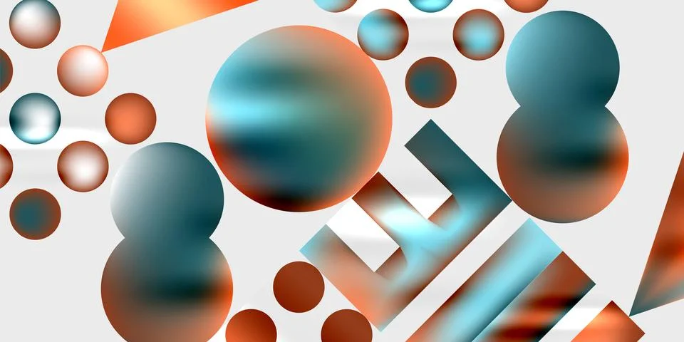Triangles, circles, squares, rectangles design. Vector Illustration For Stock Illustration