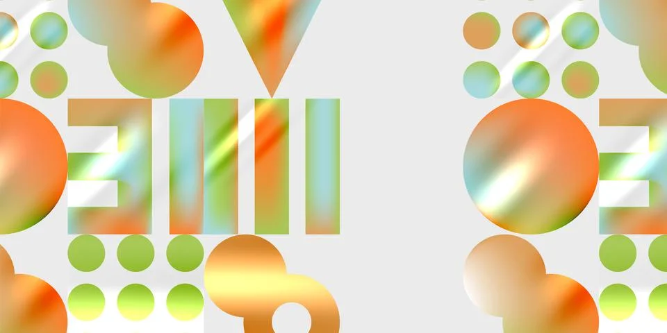 Triangles, circles, squares, rectangles design. Vector Illustration For Stock Illustration