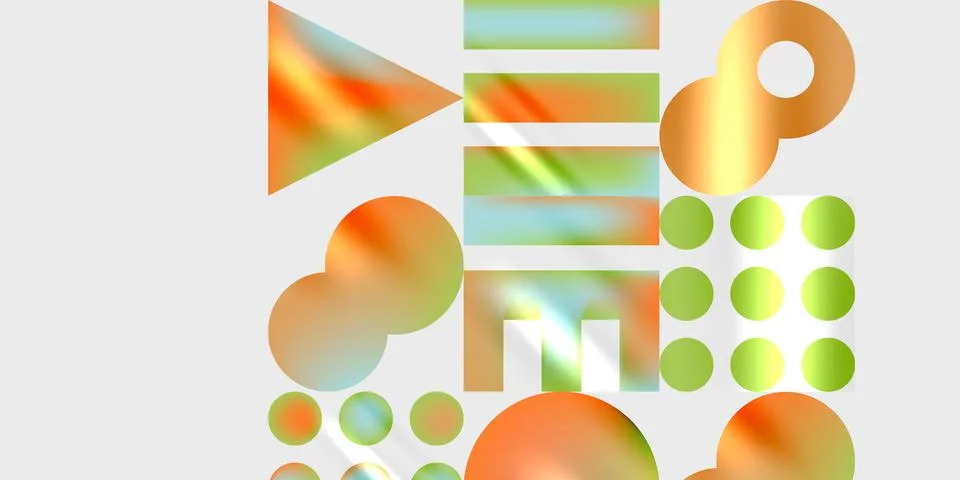 Triangles, circles, squares, rectangles design. Vector Illustration For Stock Illustration