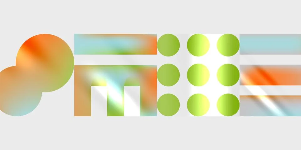 Triangles, circles, squares, rectangles design. Vector Illustration For Stock Illustration