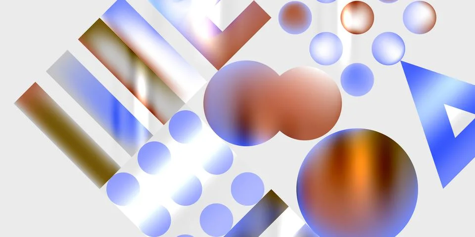 Triangles, circles, squares, rectangles design. Vector Illustration For Stock Illustration