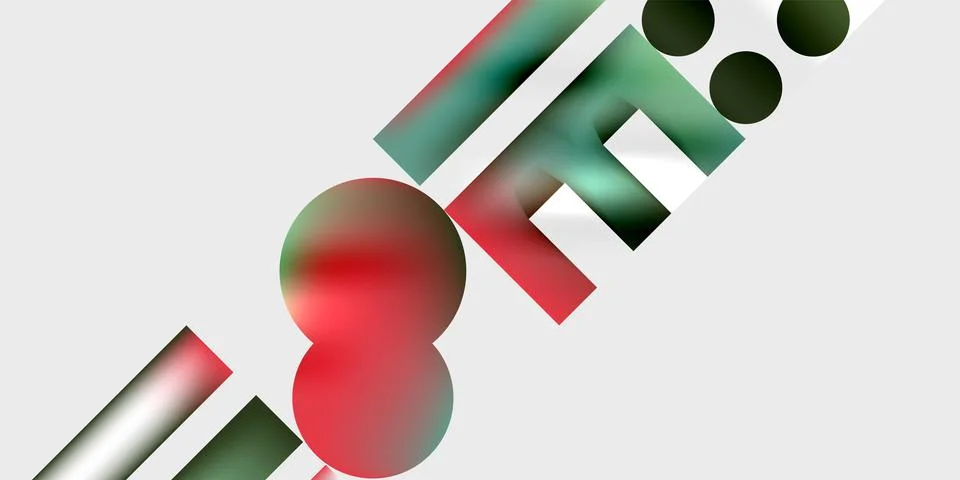 Triangles, circles, squares, rectangles design. Vector Illustration For Stock Illustration