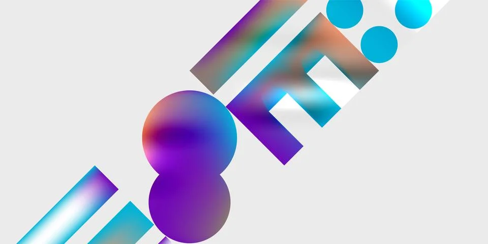 Triangles, circles, squares, rectangles design. Vector Illustration For Stock Illustration