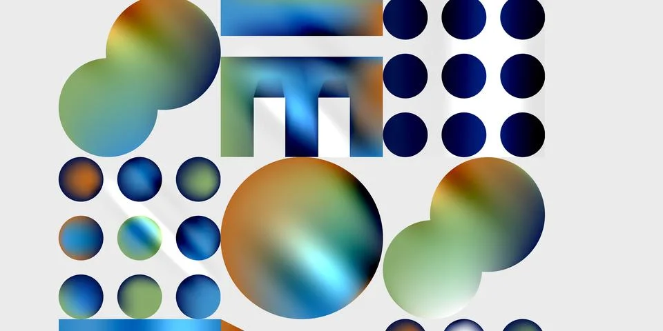Triangles, circles, squares, rectangles design. Vector Illustration For Stock Illustration