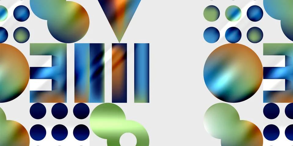 Triangles, circles, squares, rectangles design. Vector Illustration For Stock Illustration